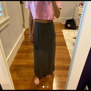 long gray skirt VERY comfortable